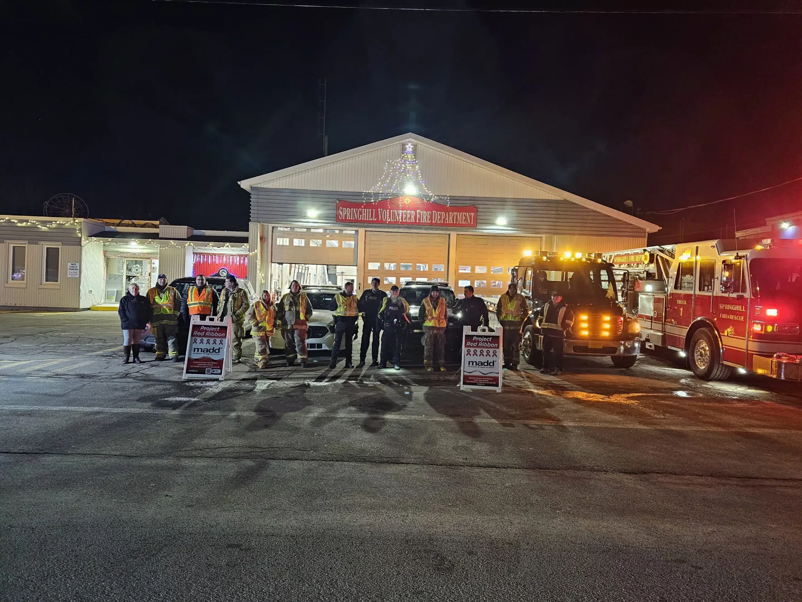 Child Car Seat check stop with our partners